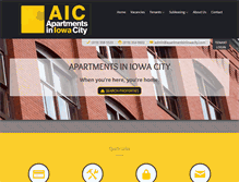 Tablet Screenshot of apartmentsiniowacity.com